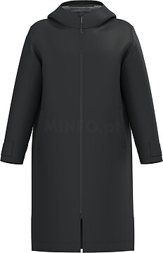 Parka comprida forrada em sherpa unissexo PA245