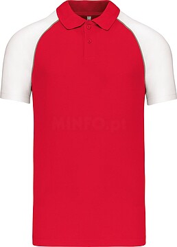 Polo baseball > polo de homem bicolor K226