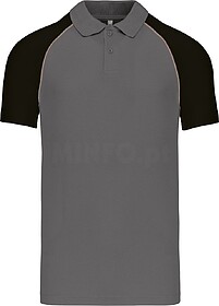 K226 Polo baseball > polo de homem bicolor tam: M cor: Sl...