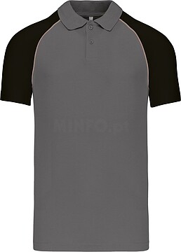 Polo baseball > polo de homem bicolor K226