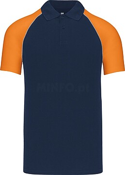 Polo baseball > polo de homem bicolor K226