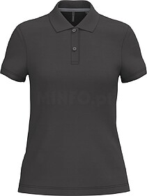 K242C Polo de senhora manga curta tam: XL cor: Dark Grey : K...