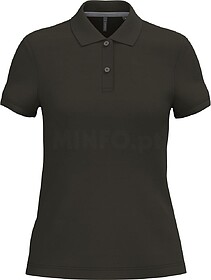 K242C Polo de senhora manga curta tam: XXL cor: Dark Khaki :...