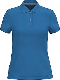 K242C Polo de senhora manga curta tam: XL cor: Light Royal B...