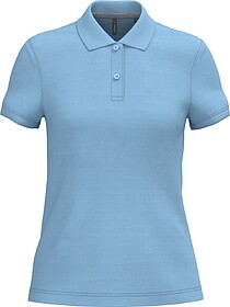K242C Polo de senhora manga curta tam: 3XL cor: Sky Blue : K...