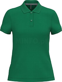 K242C Polo de senhora manga curta tam: L cor: Kelly Green : ...