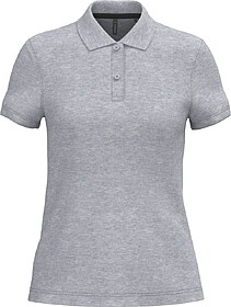 K242C Polo de senhora manga curta tam: S cor: Oxford Grey : ...