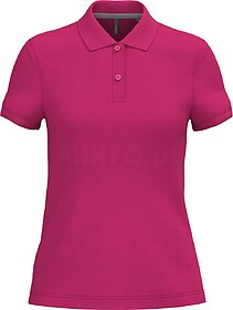 K242C Polo de senhora manga curta tam: S cor: Fuchsia : Kari...