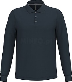 K243C Polo de manga comprida tam: M cor: Navy : Kariban Supe...