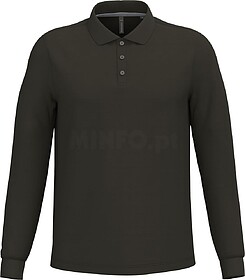 K243C Polo de manga comprida tam: XXL cor: Dark Khaki : Kari...