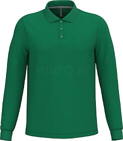 K243C Polo de manga comprida tam: XL cor: Kelly Green : Kari...