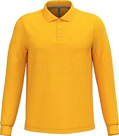 K243C Polo de manga comprida tam: XL cor: Yellow : Kariban S...