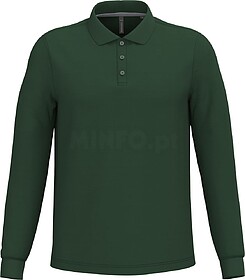 K243C Polo de manga comprida tam: 3XL cor: Forest Green : Ka...