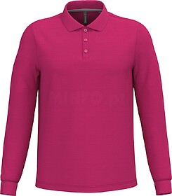 K243C Polo de manga comprida tam: 4XL cor: Fuchsia : Kariban...