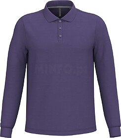 K243C Polo de manga comprida tam: S cor: Purple : Kariban Su...