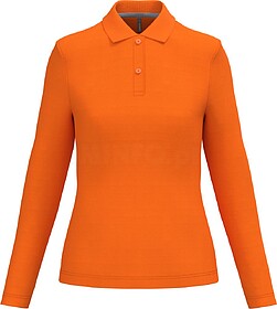 K244C Polo de senhora manga comprida tam: XXL cor: Orange : ...