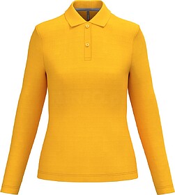 K244C Polo de senhora manga comprida tam: 3XL cor: Yellow : ...