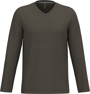 T-shirt manga comprida e decote V K358
