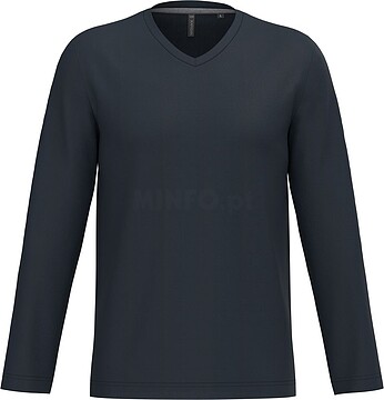 T-shirt manga comprida e decote V K358
