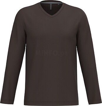 T-shirt manga comprida e decote V K358