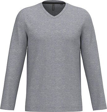 T-shirt manga comprida e decote V K358