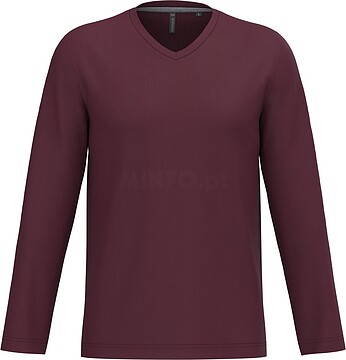T-shirt manga comprida e decote V K358