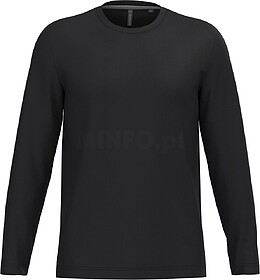 K359C T-shirt manga comprida decote redondo tam: 4XL cor: Bl...