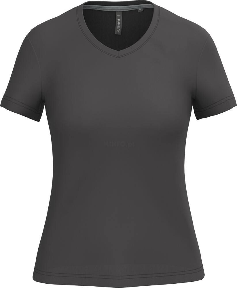 T-shirt de senhora de manga curta e decote V K381
