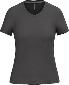 K381C T-shirt de senhora de manga curta e decote V tam: XL c...