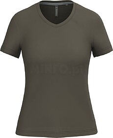 K381C T-shirt de senhora de manga curta e decote V tam: 3XL ...