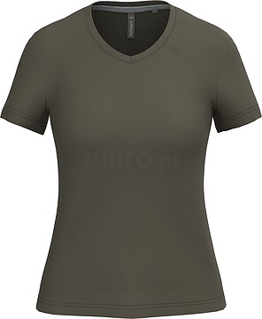 T-shirt de senhora de manga curta e decote V K381