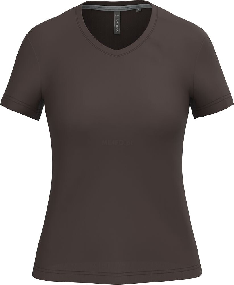 T-shirt de senhora de manga curta e decote V K381