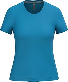 K381C T-shirt de senhora de manga curta e decote V tam: XL c...