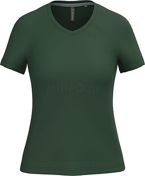 T-shirt de senhora de manga curta e decote V K381