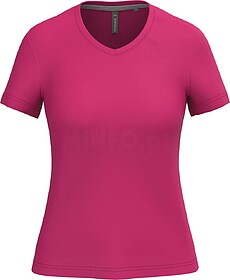 K381C T-shirt de senhora de manga curta e decote V tam: M co...