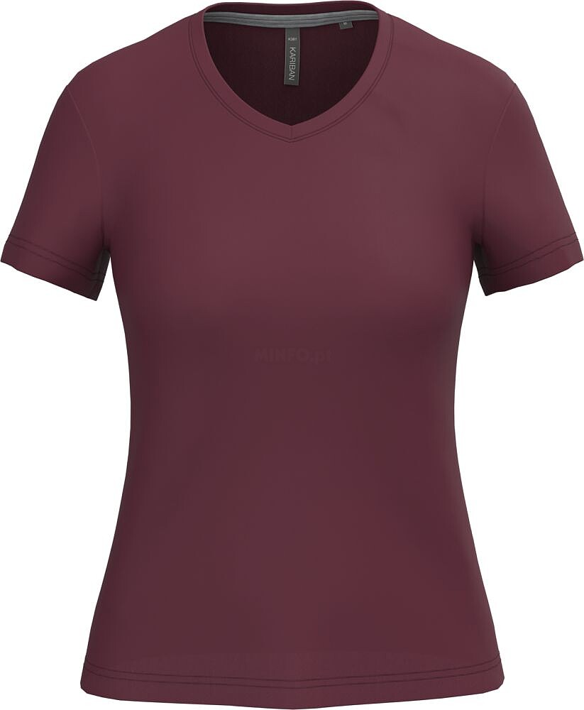 T-shirt de senhora de manga curta e decote V K381