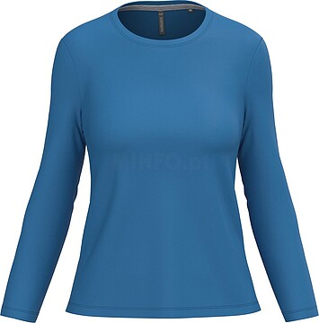 T-shirt de senhora de manga comprida e decote redondo K383