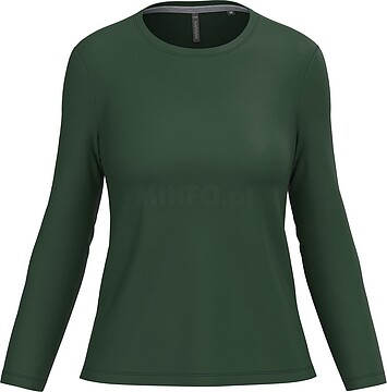 T-shirt de senhora de manga comprida e decote redondo K383