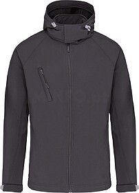 K413 Blusão softshell com capuz amovível tam: S cor: Titan...