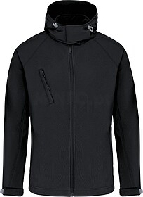 K413 Blusão softshell com capuz amovível tam: 3XL cor: Bla...