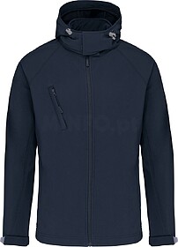 K413 Blusão softshell com capuz amovível tam: S cor: Navy ...