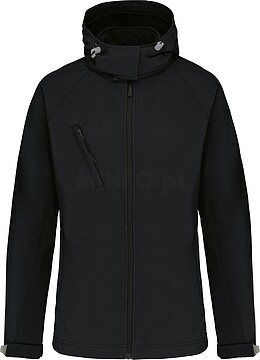 Blusão softshell de senhora com capuz amovível K414