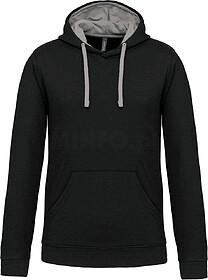 K446 Sweatshirt com capuz em contraste tam: M cor: Black/ Fi...