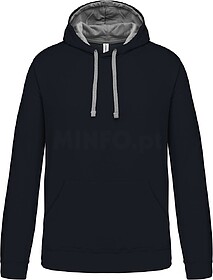K446 Sweatshirt com capuz em contraste tam: 4XL cor: Navy/ F...