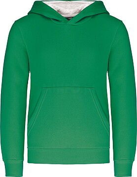 Sweatshirt de criança com capuz em contraste K453