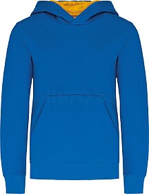 K453 Sweatshirt de criança com capuz em contraste tam: 6/8 ...