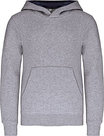 K453 Sweatshirt de criança com capuz em contraste tam: 8/10...