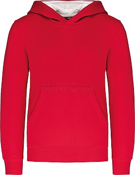 Sweatshirt de criança com capuz em contraste K453