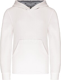 K453 Sweatshirt de criança com capuz em contraste tam: 12/1...