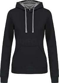 K465 Sweatshirt de senhora com capuz em contraste tam: XXL c...